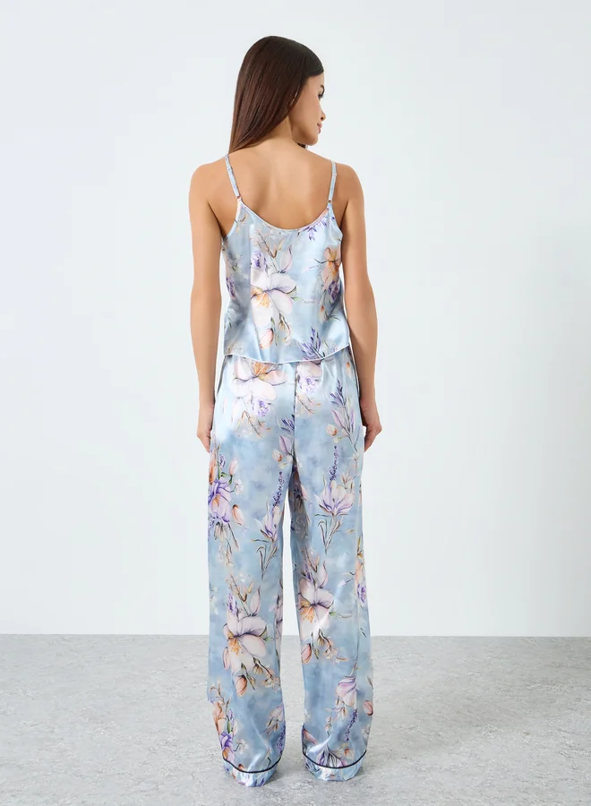 Take Two  Women Floral Printed Cami Top and Pyjama Set for Women | Best Price UAE